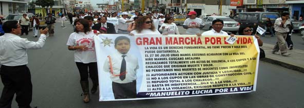 marcha por la paz